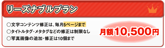 ���[�Y�i�u���v���� �E�����R���e���c�C���́A����5�y�[�W�܂� �E�ʐ^�摜�̒ǉ��E�C����10�܂� �E�^�C�g���^�O�E���^�^�O�Ȃǂ̏C���͐����Ȃ� �E�[��3���Ԉȓ� ���z10,500�~